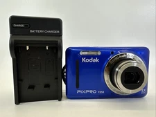 Kodak PixPro FZ53 Digital Camera 16.1MP Blue with Charger & 2GB SD
