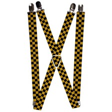 Suspenders - 1.0 - Checker Black/Gold ACC NEW