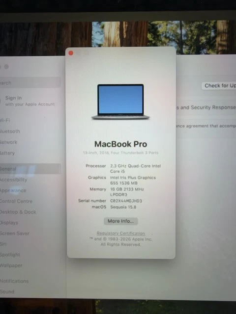 Apple MacBook Pro 13" 2018 · i5 · 16GB · 500GB, photo 2 of 5
