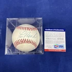 Lou Brock Autograph Signed Baseball Ball JSA St Louis Cardinals HOF 85
