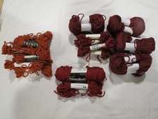 Needloft Plastic Canvas Yarn, Pre-Owned, Sundown, Crimson, Burgandy