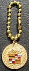 LARGE NOS CADILLAC GOLD CLOISONNE' ADVERTISING KEYCHAIN #BB256 — photo 3