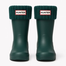 NWT HUNTER Kids Half Cardigan Boot Socks Octopus Blue Green Large 1-3