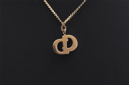 Authentic Christian Dior Gold Tone Chain Pendant Necklace CD 7967M - Bild 6 von 10