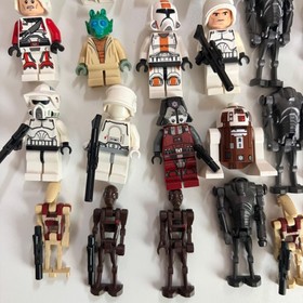 Lego Star Wars Minifigure Parts Lot Clone Troopers Droids 75035 75001 9497 7913