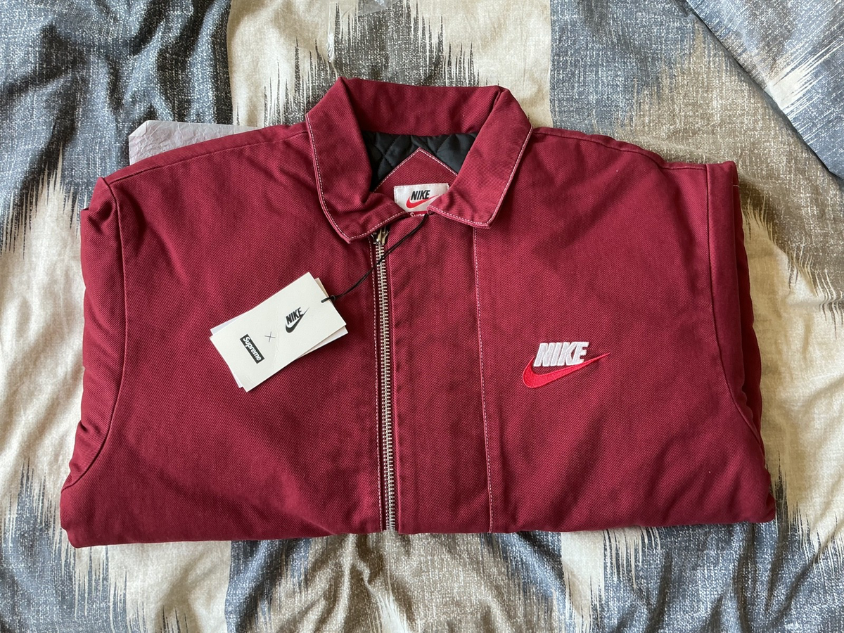 Supreme x Nike 18Ss Double Zip Work Jacket Limited Edition New