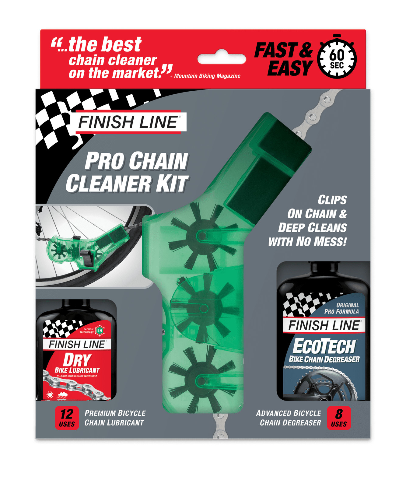 Chain Cleaner Kit With Lube And Degreaser, Shop Quality