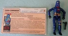1983  G I Joe Cobra Commander Enemy Leader Hooded V-2 Figure 100% W/ File Card!