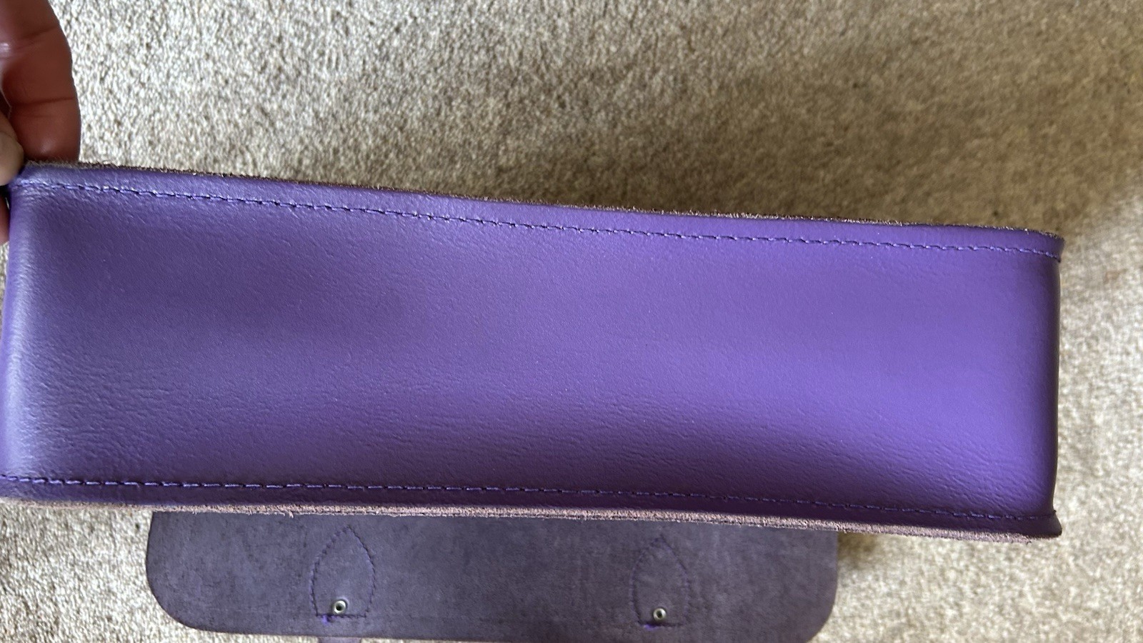 Cambridge Satchel Company Batchel/Satchel Purple 14inch - Shoulder/Cross Body image 7