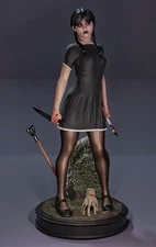 Wednesday Addams Resin Sculpture 1:4 Scale  Unpainted Horror Garage Kit