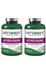  2x Vet's Best Aches  Pains Relief for All Sizes of Dogs 150 Chew Tabs Exp2028