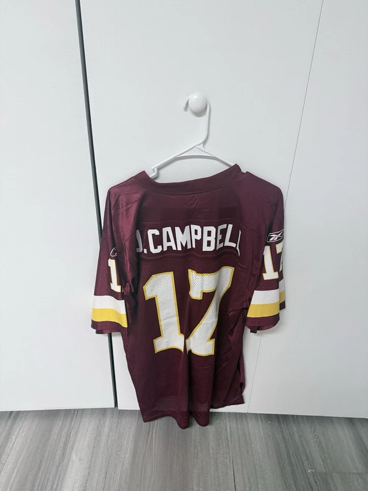 Camiseta deportiva para hombre Reebok Jason Campbell Washington Redskins talla mediana Foto 2 de 4
