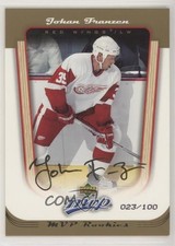2005-06 Upper Deck MVP MVP Rookies MVP Gold 23/100 Johan Franzen #421 0c3