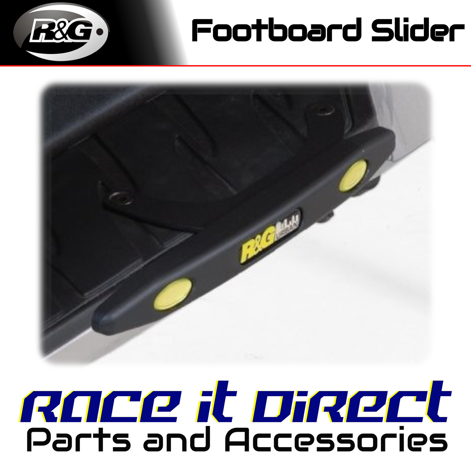 R&G - TP0008BK - Footboard Sliders