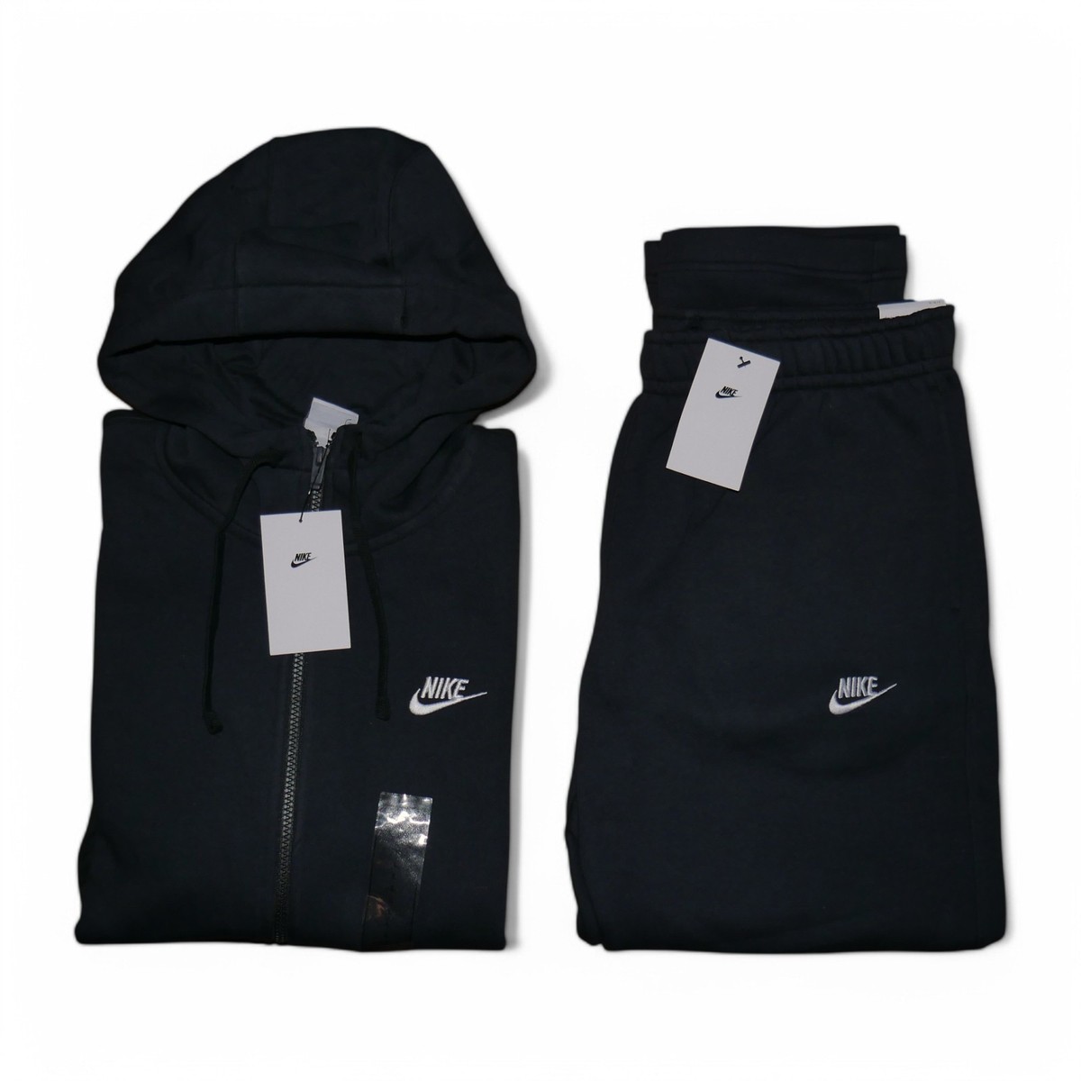 Nike Club Fleece Men's Sweatsuit XL Matching Black Hoodie Pants