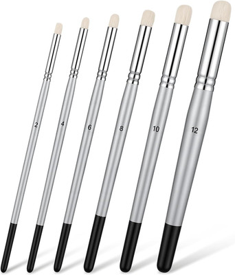 Drybrush Set, Dry Brush Miniature Painting, 6 PCS Drybrush Set - round Detail Pa
