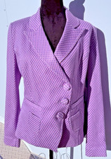 CAbi The Maverick 5847 The Imperial Blazer Sugar Plum Geo 3 Button Medium