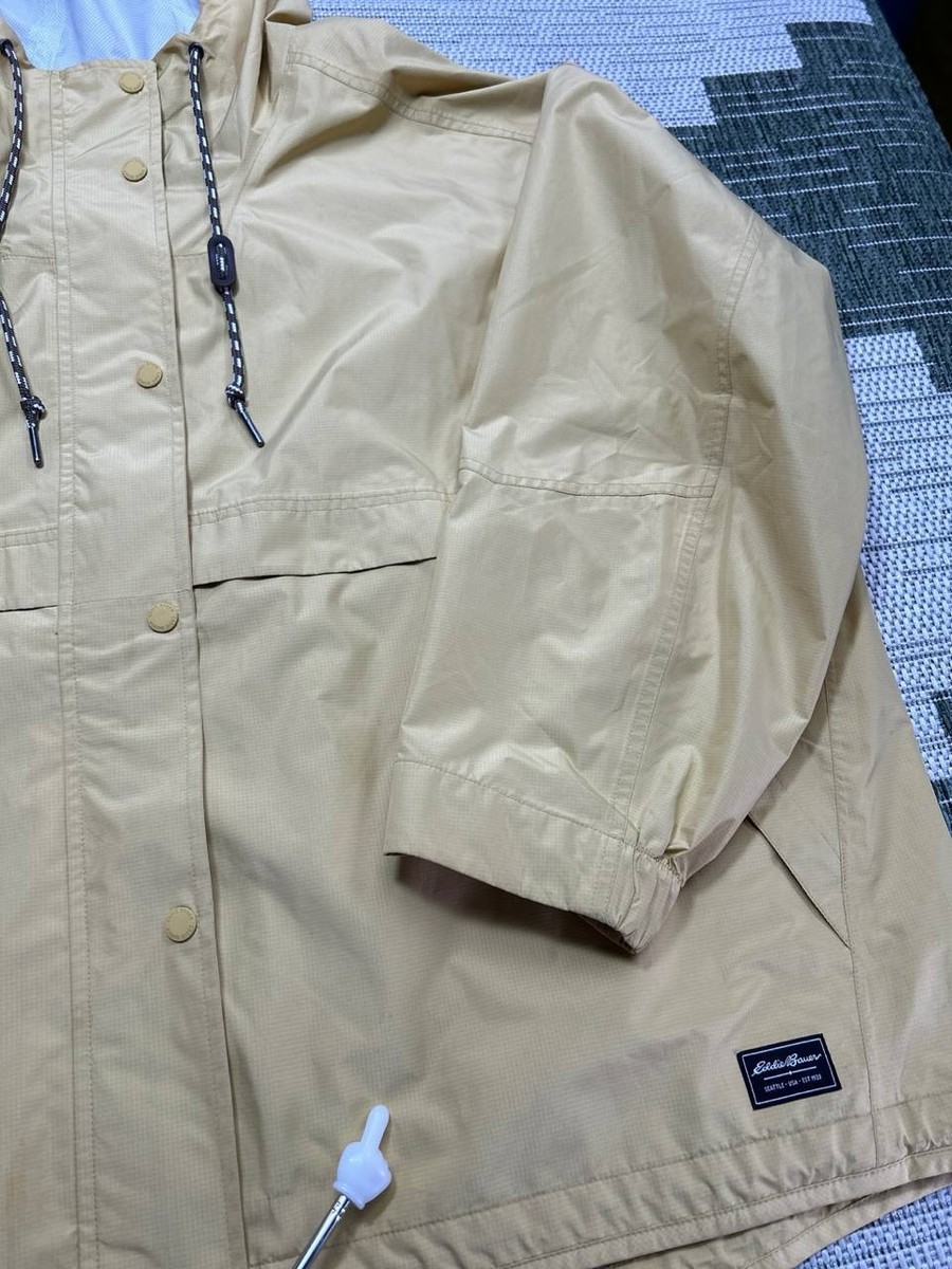 Eddie Bauer Jacket Womens 3x Yellow Weatheredge Full Zip Parka