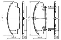 Bremsbelagsatz Scheibenbremse Vorne Bosch 0 986 494 311 FÜR Honda BremsbelÄGe