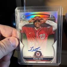 2023 Bowman Chrome Prospect Refractor 241/499 Elian Soto Auto #CPA-ES GS1