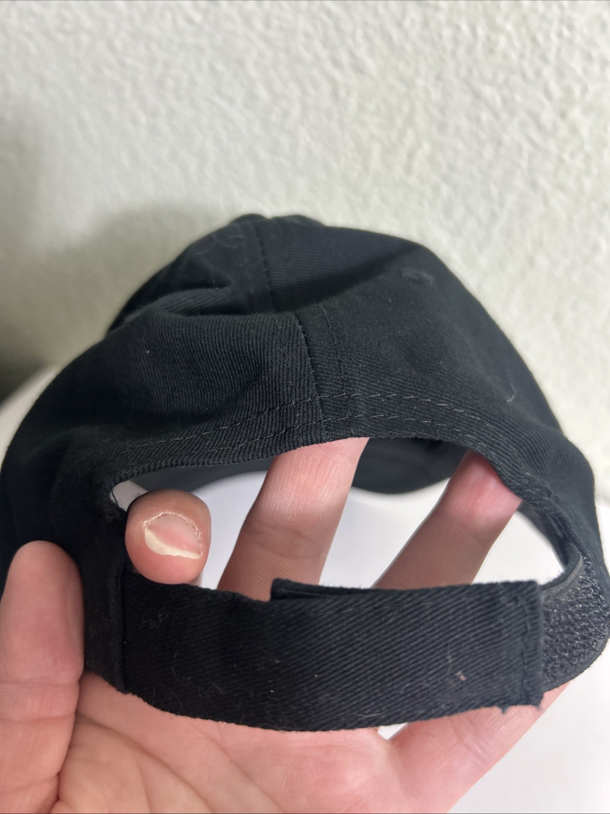 DARE Strapback Hat Black Red Hook Loop Adjustable - image 9