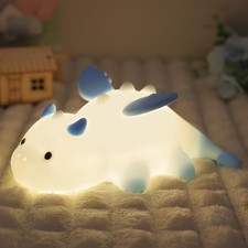 Dragon Night Light, Cute Dragon Lamp with 8 Color Lights, Soft style dragon
