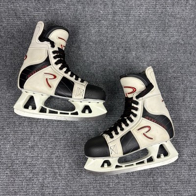 Rebellion Ice Hockey Skates Size 7 US 40 EU Made In Sweden White Black Red