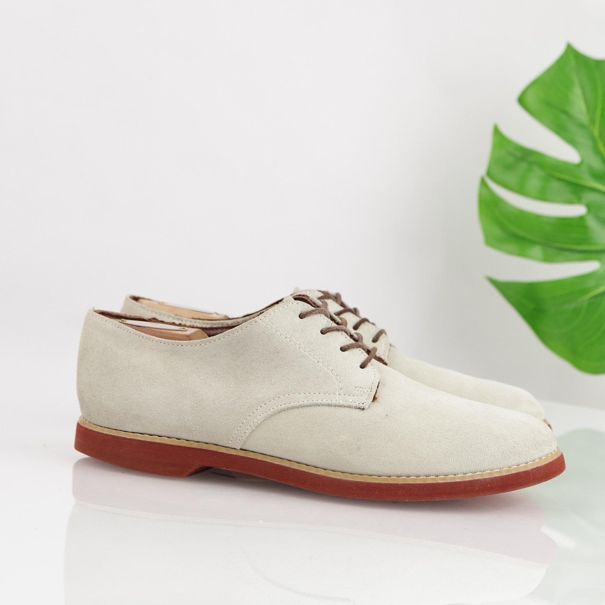 靴 60s U.S.M.C US REGAL WhiteBucks 27cm Vintage USA Mens White Bucks Oxfords Size 9.5 D Nubuck Red Gum