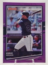 2020 Donruss #161 Eddie Rosario Holo Purple