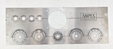Vintage Ampex 350 Preamp Electronic Face Plate Steel Metal AS IS