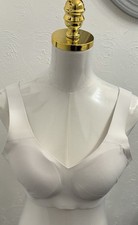 Honey Love White Wireless Crossover Bra Smooth Comfort Fit Size XL Removable Pad