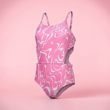 Old navy Printed Side-Cutout One-Piece Swimsuit for Girls
