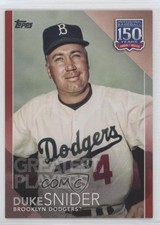 2019 Topps 150 Years of Professional Baseball Red 6/10 Duke Snider HOF 13iq
