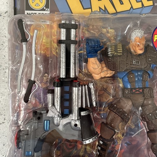 Figura Cable Marvel Legends Serie VI Traje Marrón Variante Toy Biz 2004 - Imagen 5 de 10