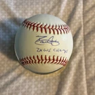 Dave Justice Braves Signed Baseball BA W320828
