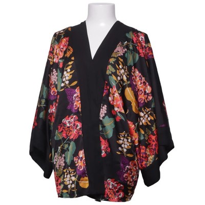 H&M Conscious Collection, Kimono, Größe: XS/S, Schwarz/Mehrfarbig #syy
