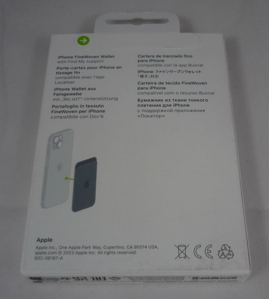 Genuine Apple FineWoven MagSafe Card Wallet for iPhone 12 13 14 & 15 Evergreen - Image 3 of 4