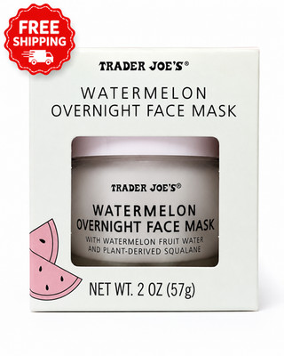 Trader Joe's Watermelon Overnight Face Mask 2 oz New Sealed Hydrating Skincare