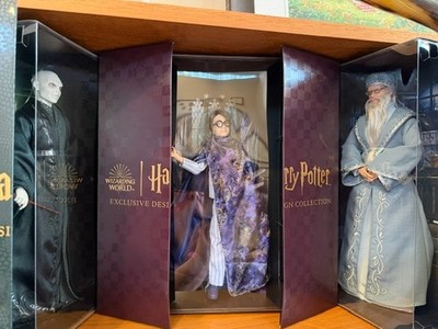 Harry Potter 10-12'' dolls, set of all 3 by Mattel Creations NRFB + shipper boxes