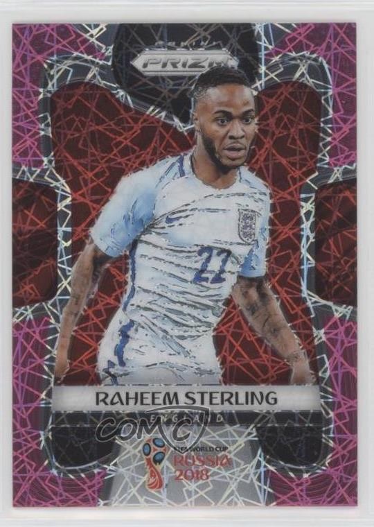 2018 Panini Prizm World Cup Pink Lazer Prizm 31/40 Raheem Sterling #73 09j5
