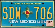 2020 &lsquo;s LICENSE PLATE NEW MEXICO EXPIRED Free Shipping