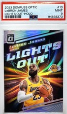 📈POP3 LeBRON JAMES HOLO PRIZM 📈 PSA 9 2023-24 OPTIC LIGHTS OUT LIGHT SILVER 11