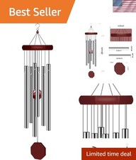 Memorial Wind Chimes Outdoor Large Deep Tone, Sympathy Wind-Chime Personalize...