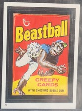 1982 Topps Wacky Packages Album Sticker Beastball #42 Rare!