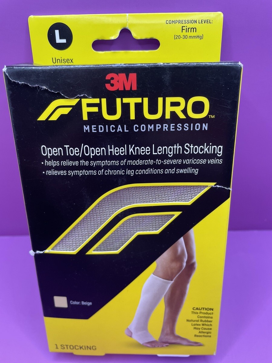 Futuro Toeless Compression Hose Futuro Open Toe/Heel Knee Length