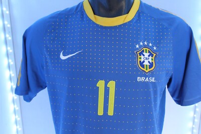 Brasil Jersey Team Authentic Nike Size Small 2010 #11 ROBINHO