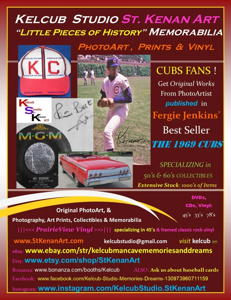 Autographed FERGIE JENKINS Chicago Cubs 8x10 Print Archival Mounted Matted Frame - Image 2 of 4