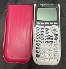 Texas Instruments TI-84 Plus Silver Edition Graphing Calculator  -Tested-