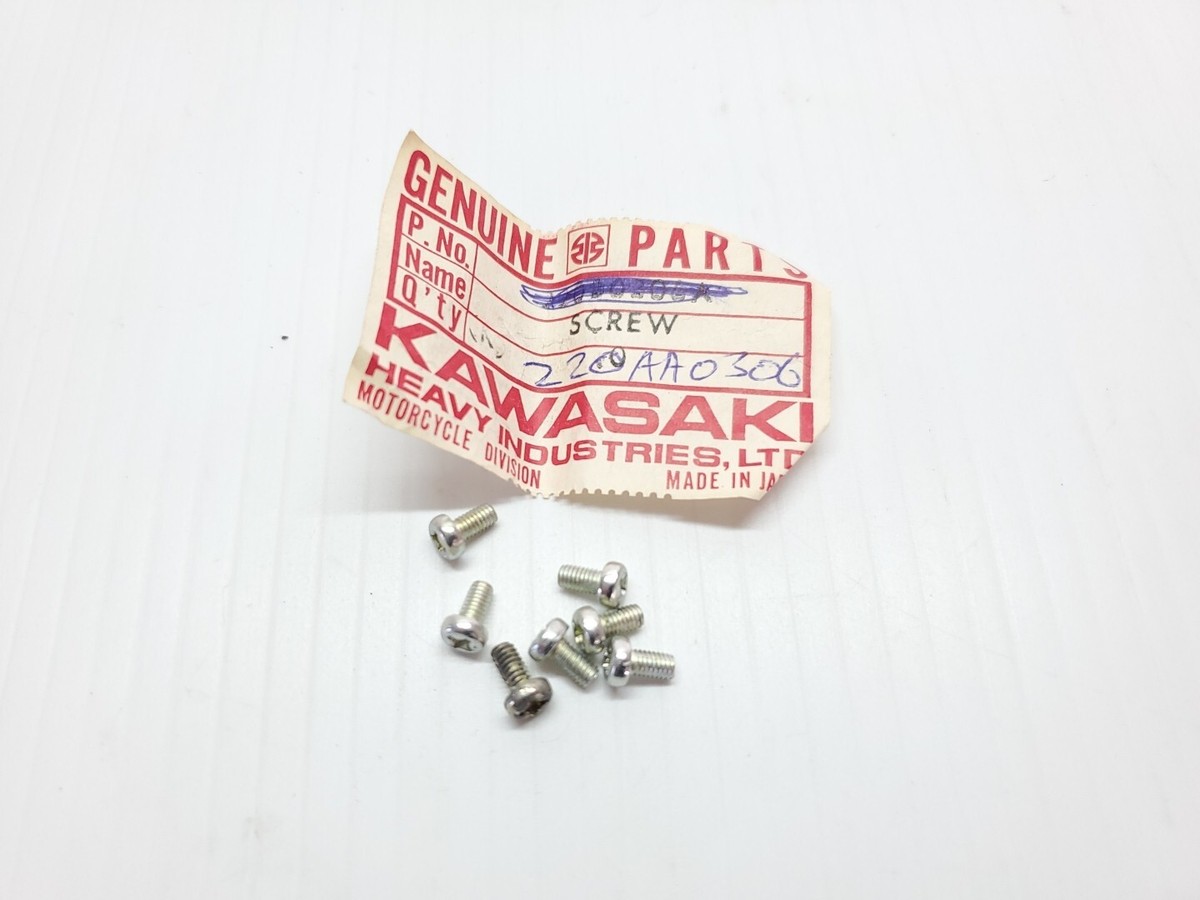 玄旋 New Kawasaki 7 Cross Pan Screws 220AA0306 NOS | eBay