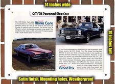 Metal Sign - 1976 GM (Sign Variant #14)
